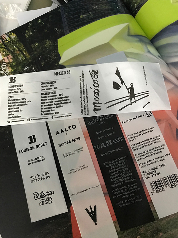 Étiquettes imprimées
